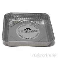 Sherri Lynne Home 8 x 8 Baking Pans - Disposable Aluminum Foil Baking Tins Ideal for Brownie Standard Size 30 Pack - B071X7T5FV